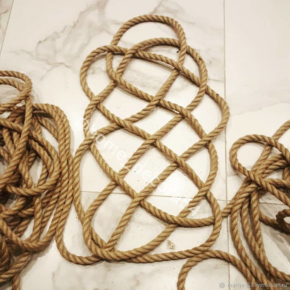 Вязание ковров из джута