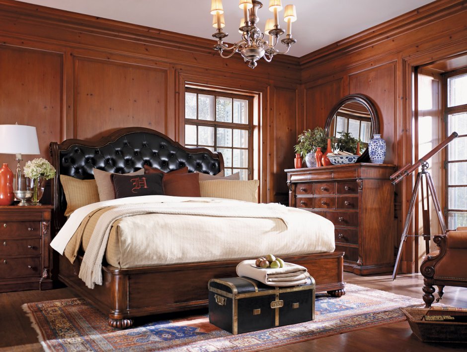 Спальня в старинном английском стиле