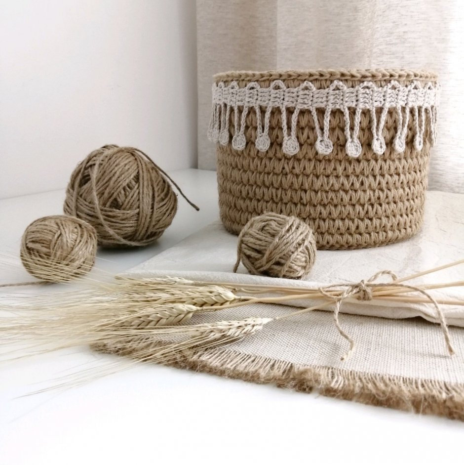 Корзинки из джута