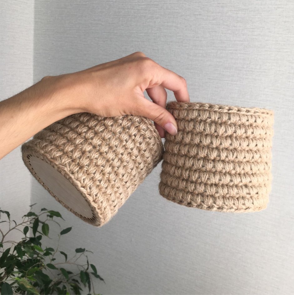 Корзинки из джута в интерьере