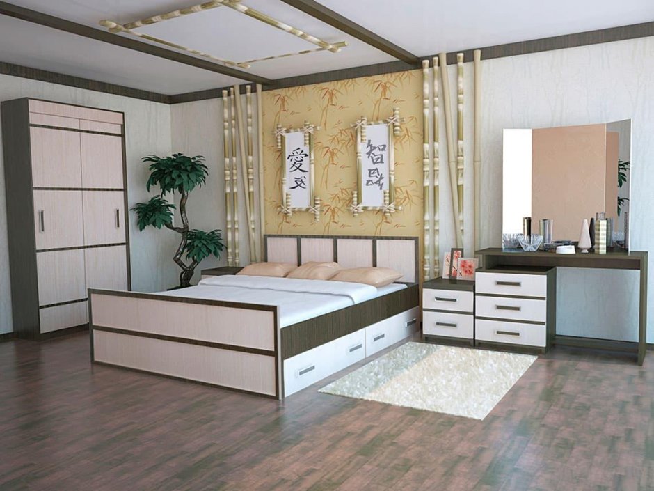 БТС мебель спальня Сакура