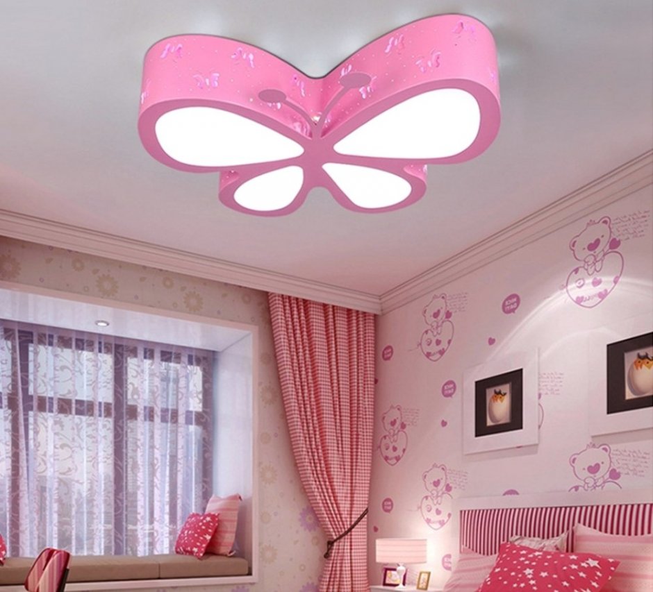 Натяжные потолки с фотопечатью бабочки