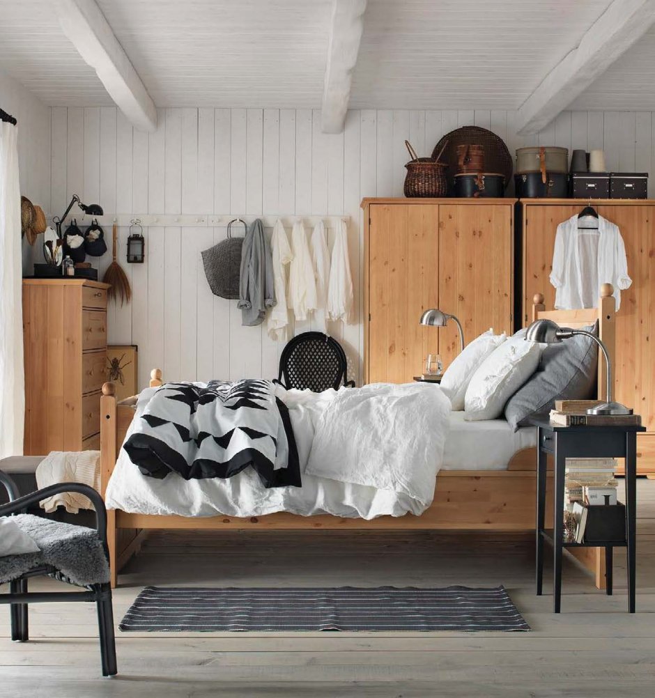ХЕМНЭС кровать в скандинавском стиле