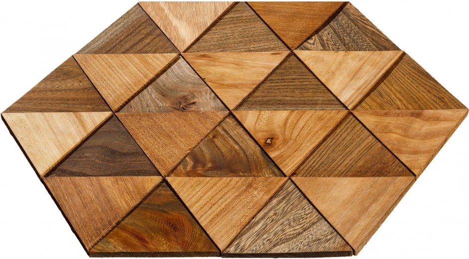 Деревянная плитка шестигранная
