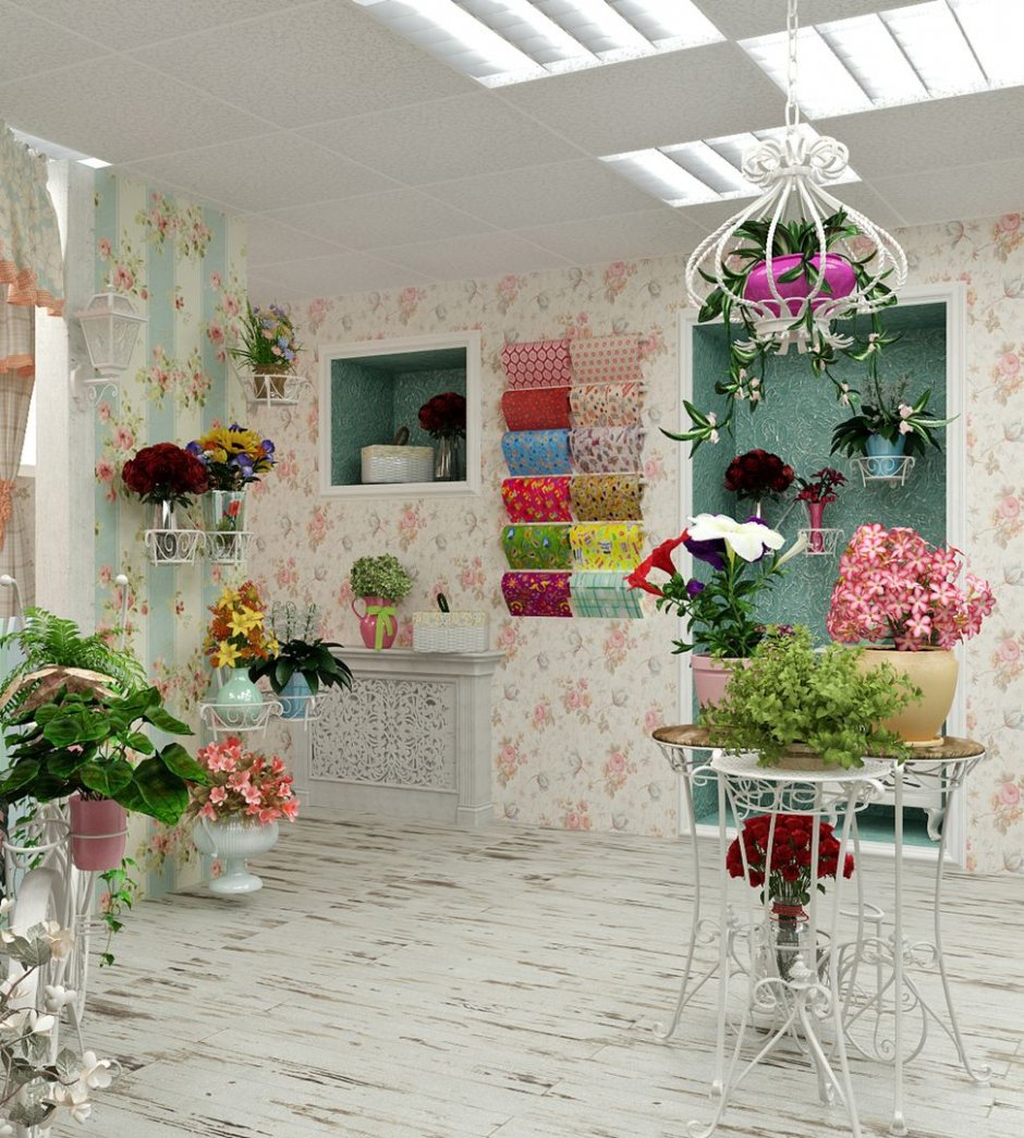 Цветочный салон в стиле Прованс