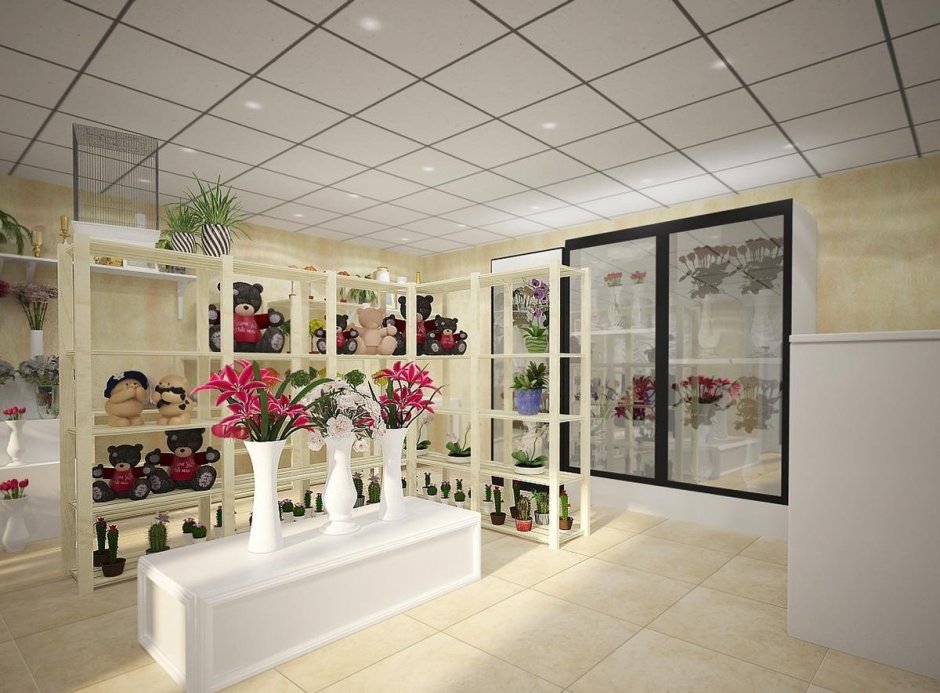 Дизайн цветочных магазинов (57 фото)