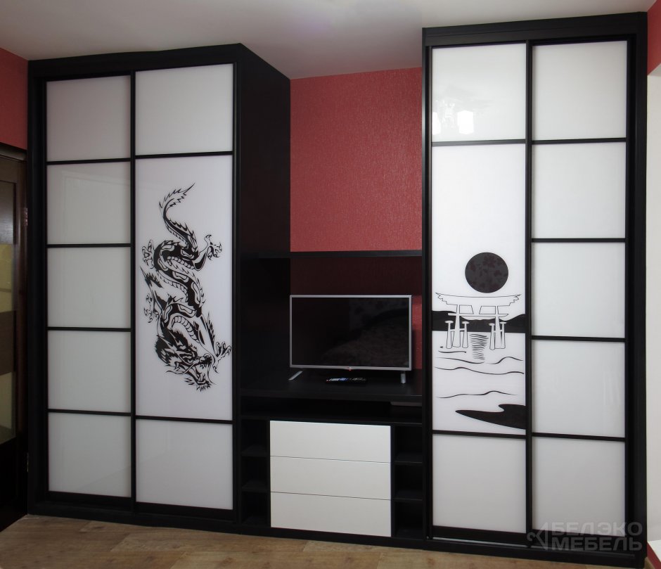 Встроенные шкафы в японском стиле