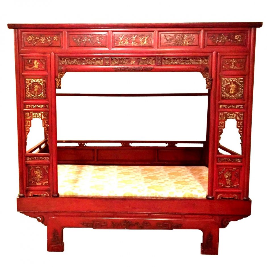Старинная китайская кровать