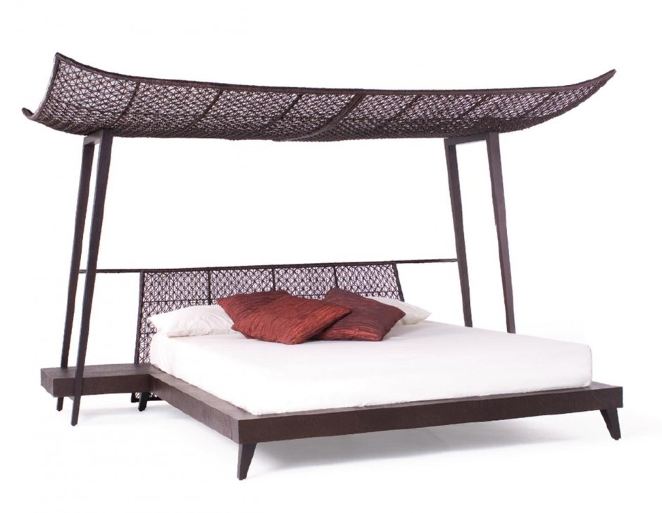 Кровать с балдахином в китайском стиле