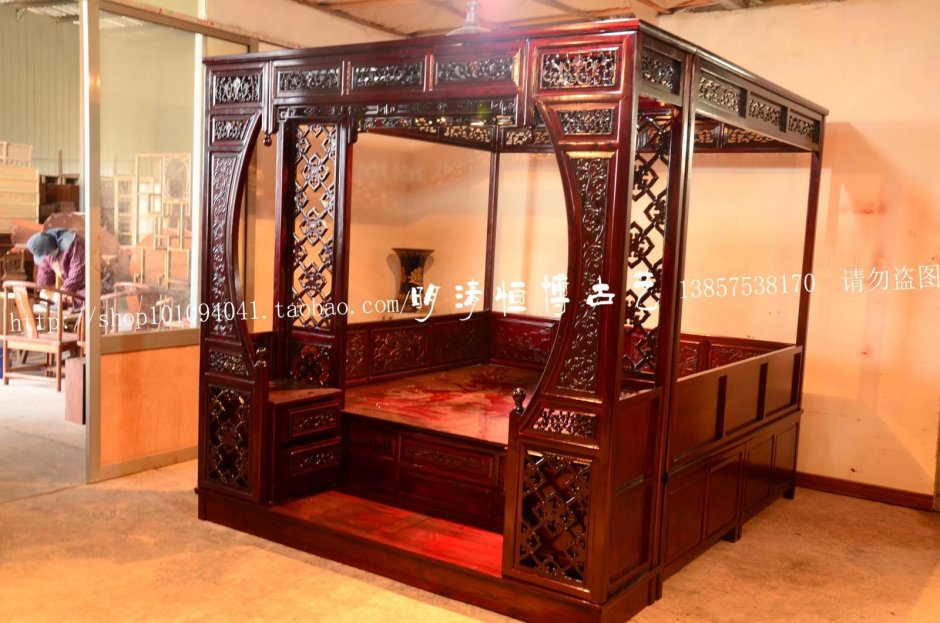 Китайские деревянные кровати