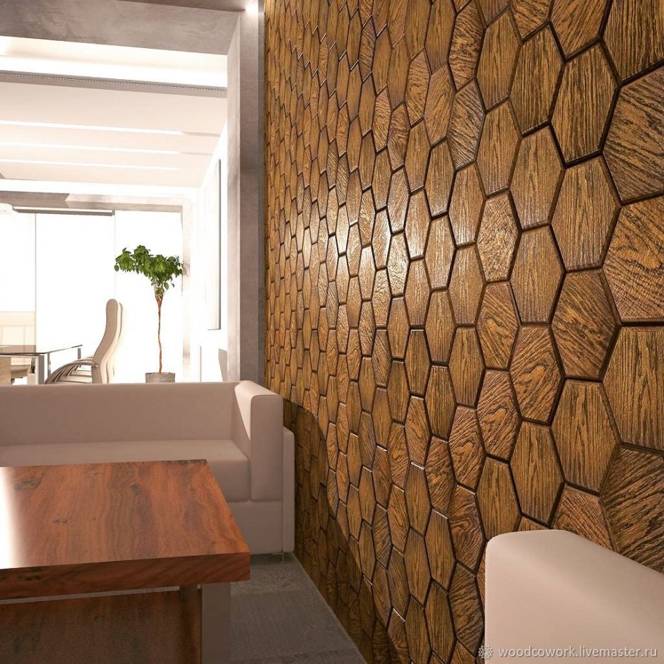 Декоративные деревянные плитки для стен