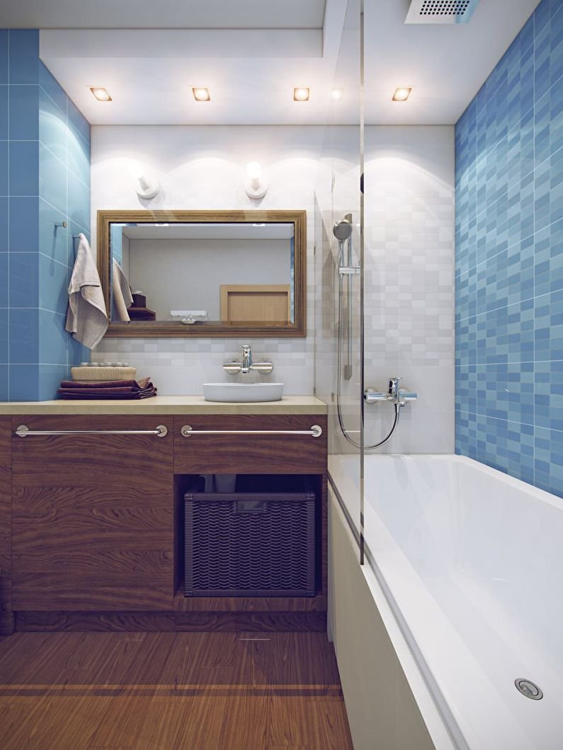 Ванная комната в двухкомнатной квартире