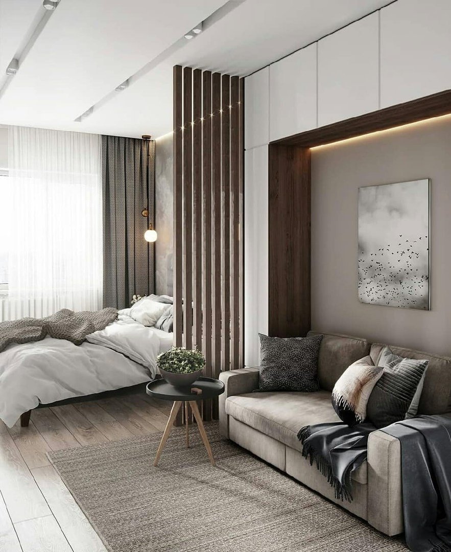 Спальня-гостиная в современном стиле