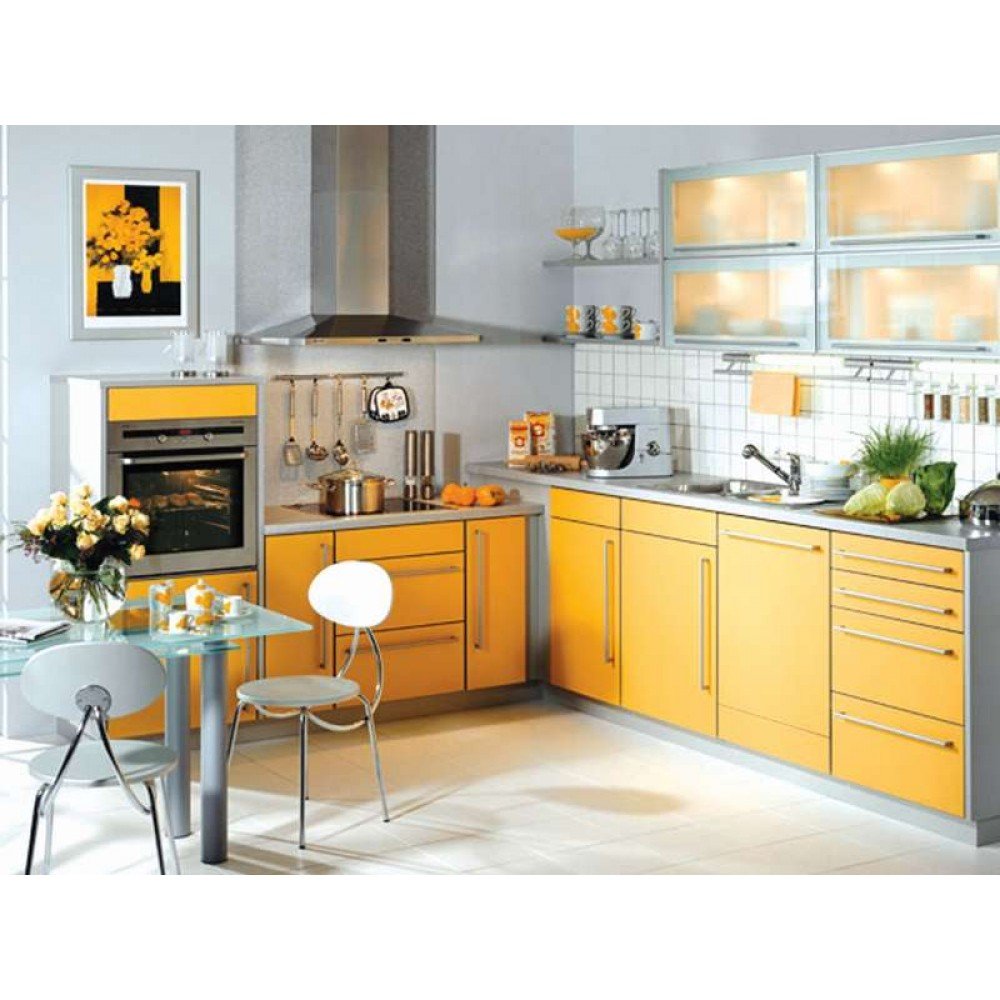 Оби кухонные. Желтые кухни. Кухонный гарнитур желтого цвета. Кухня в желтом цвете. Серо желтая кухня.