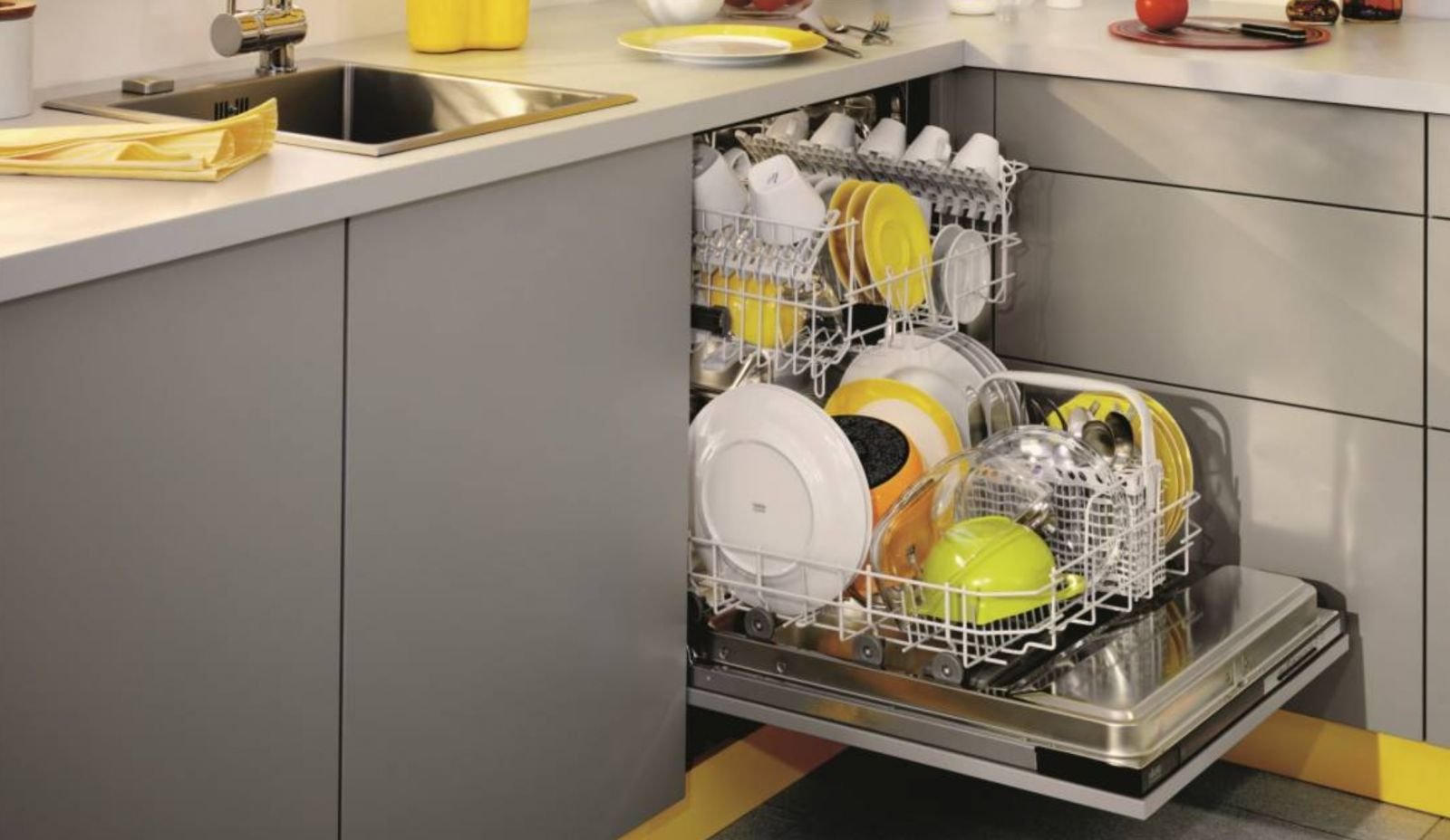 посудомоечные машины в интерьере кухни фото
