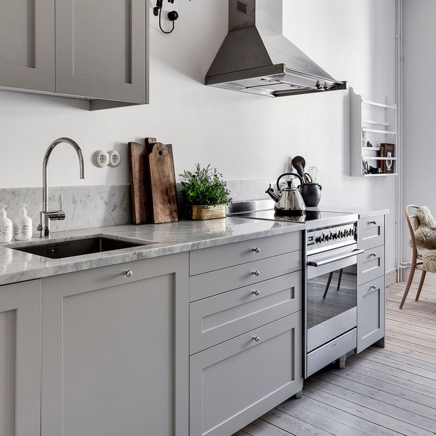 Серая кухня ikea