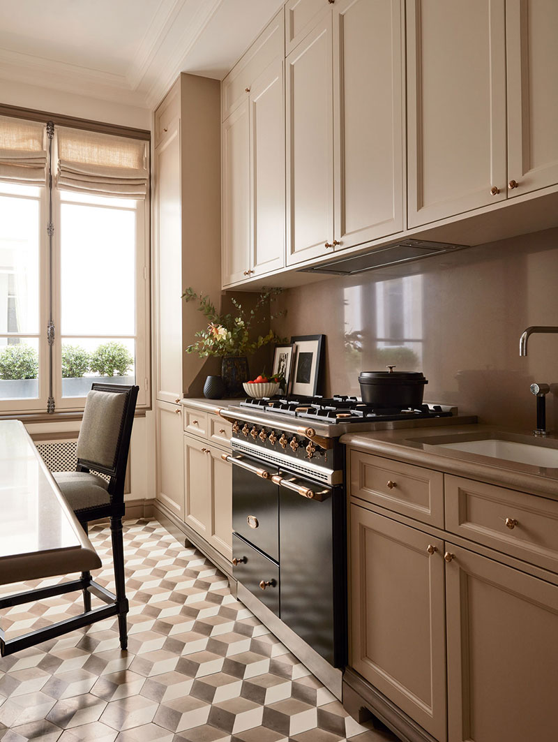 Парижский стиль в квартире кухни