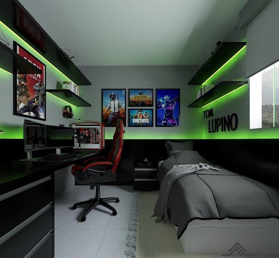 Дизайнерские геймерские комнаты