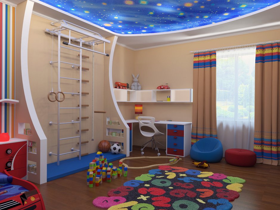 Красивые детские комнаты для мальчиков