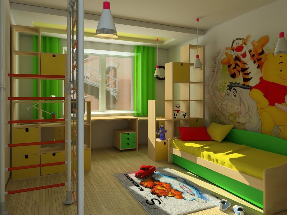 Детская комната для мальчика интерьер