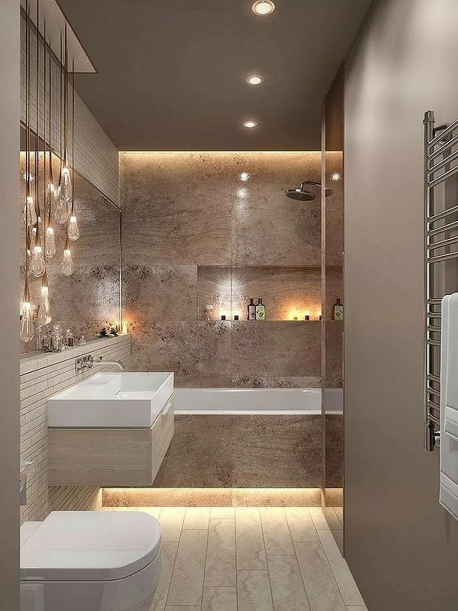 Современная стильная ванная