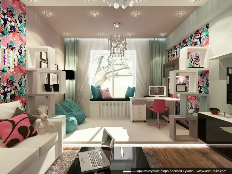 Комната для девочки подростка в современном стиле