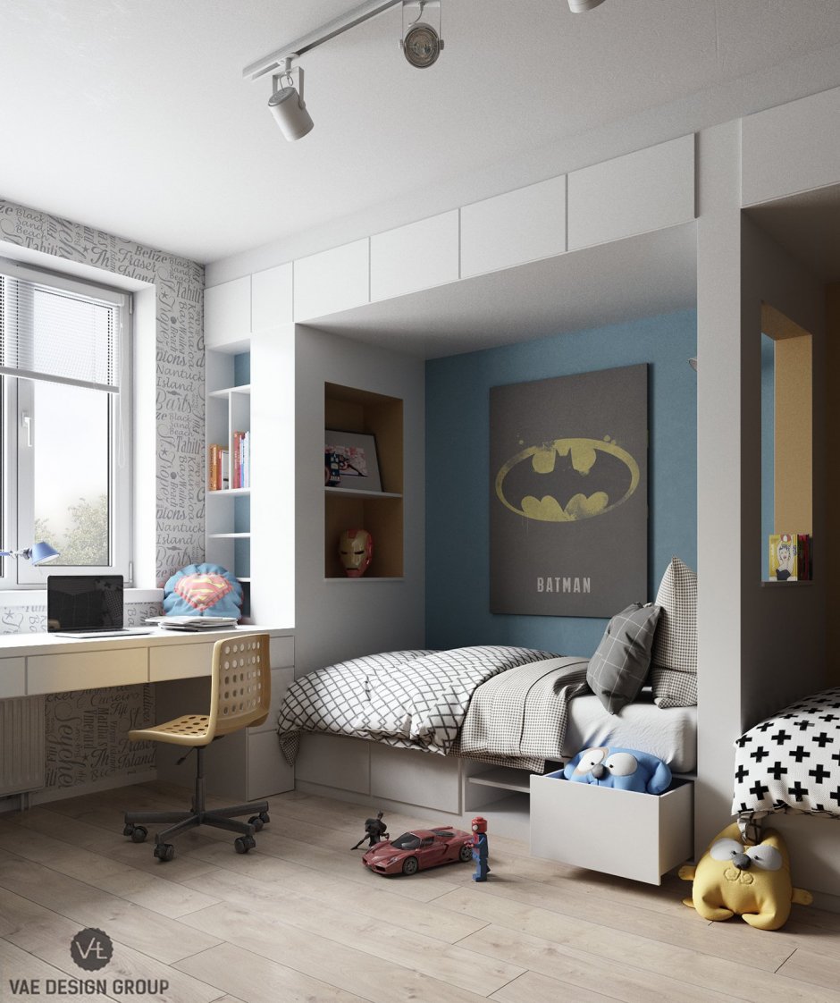 Дизайн комнат для десятилетних мальчиков (60 фото)