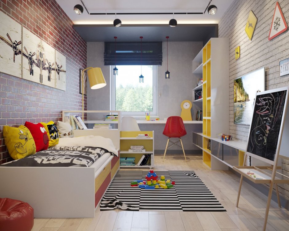 Стильные детские комнаты для мальчишек