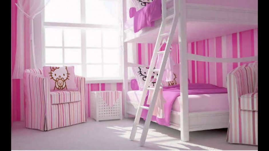 Розовая комната для 2 девочек