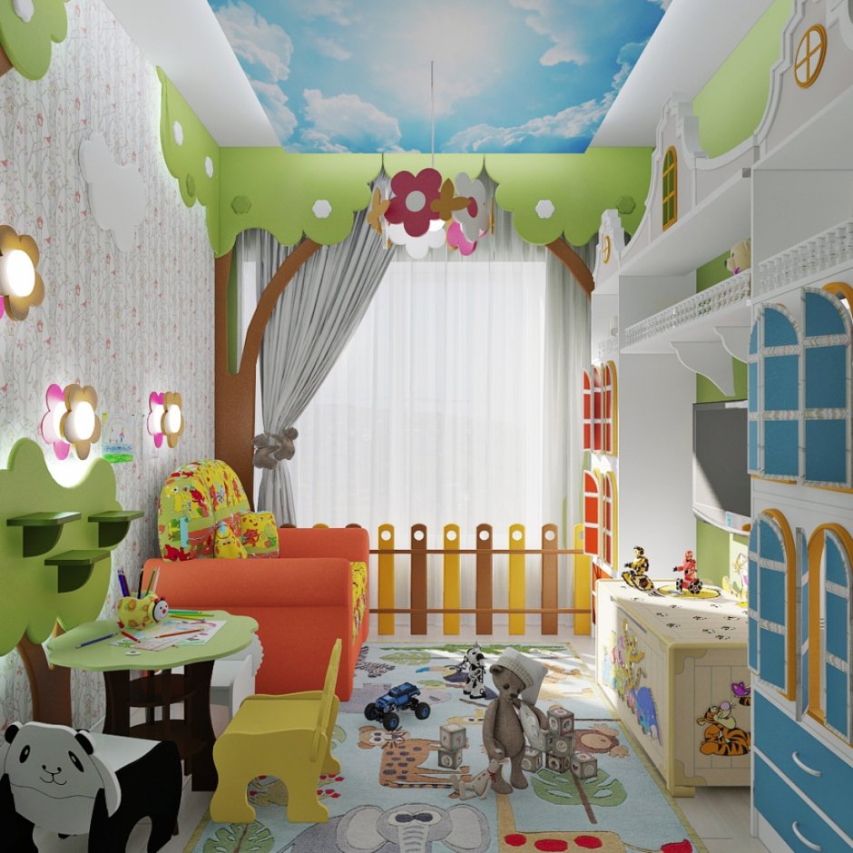 Дизайнерский проект детской комнаты