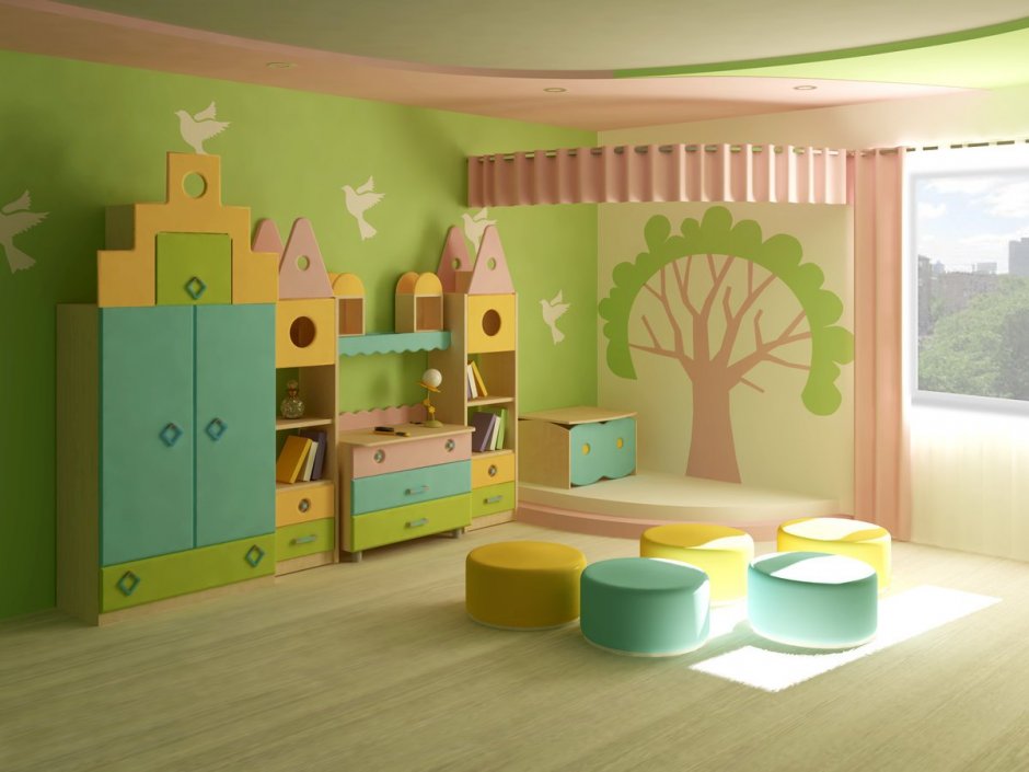 Мебель для игровой комнаты в детском саду