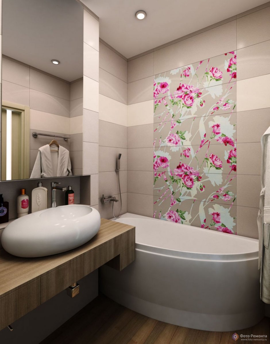 Дизайн ванной комнаты панельного дома