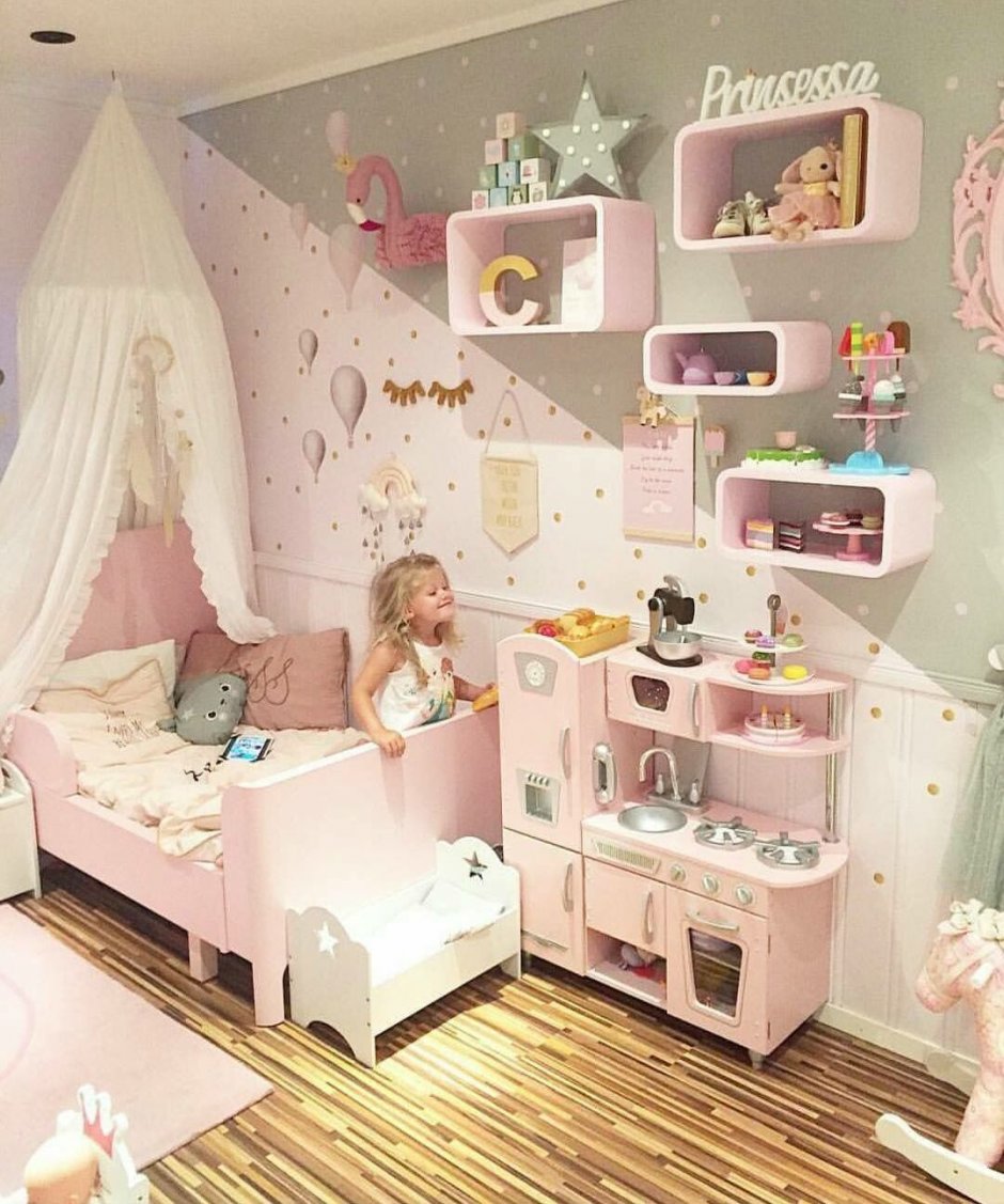 детская комната для девочки 3 года дизайн