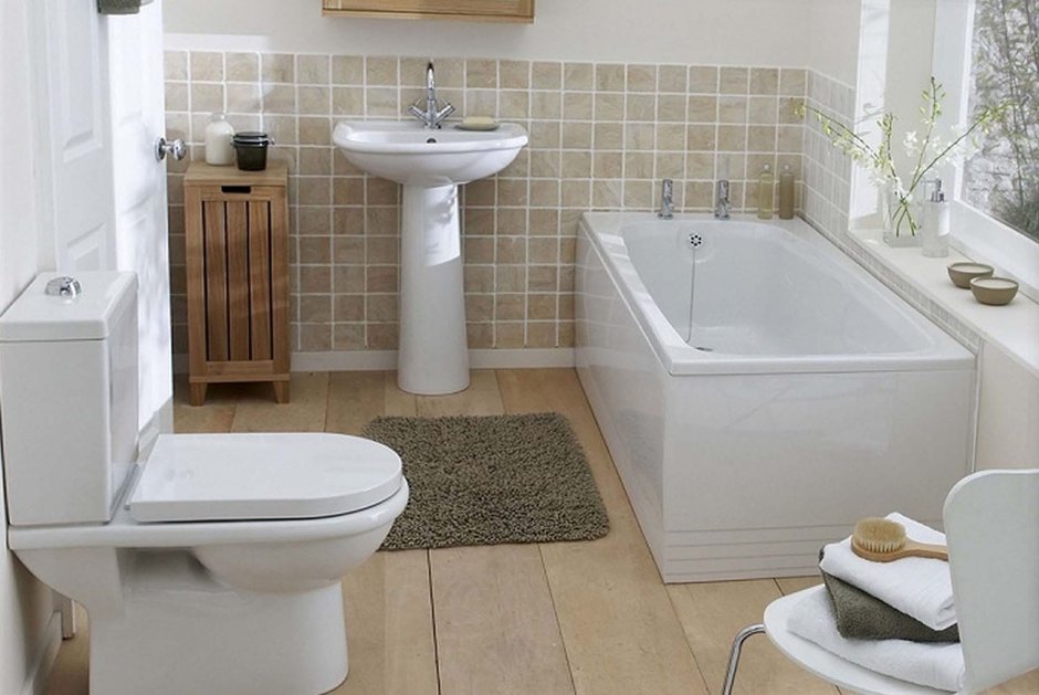Дизайн простых ванных комнат (57 фото)