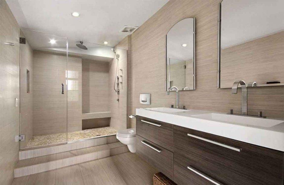 Ванная комната в светлая в стиле Модерн