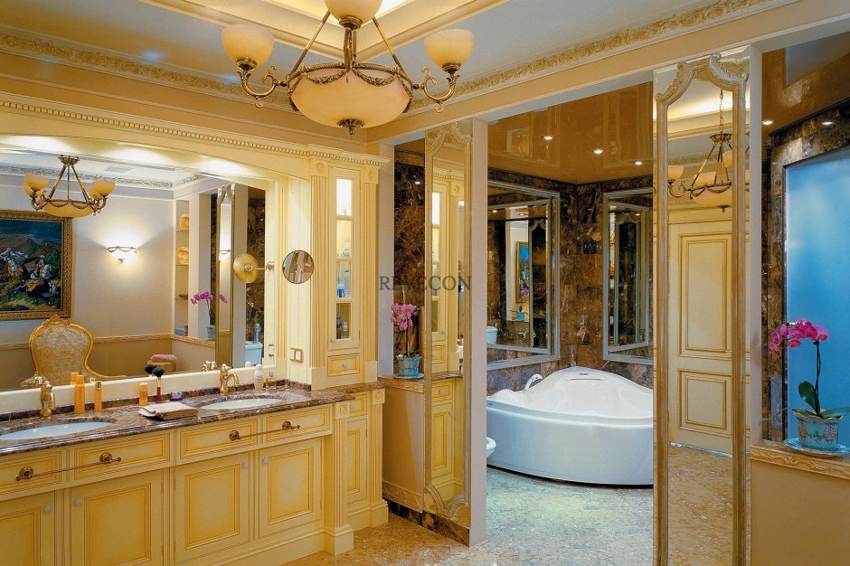 Шикарные Ванные комнаты в классическом стиле