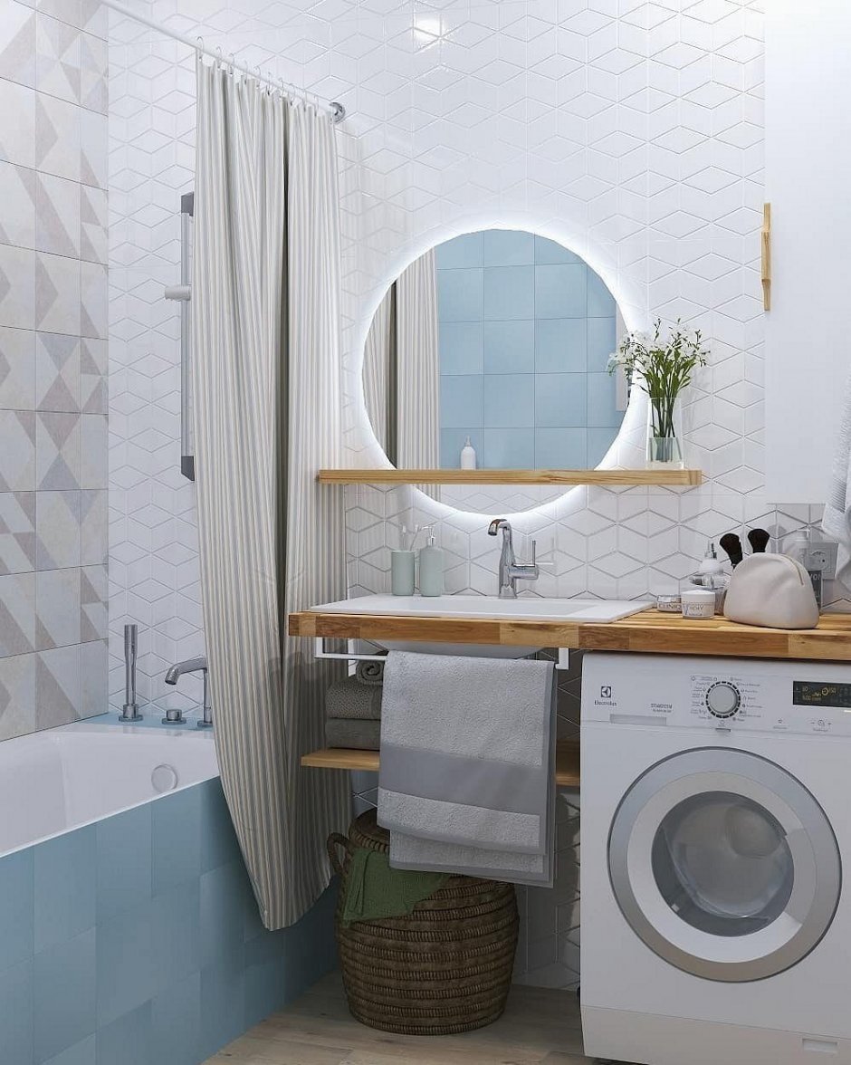 Ванные комнаты со стиральной машиной