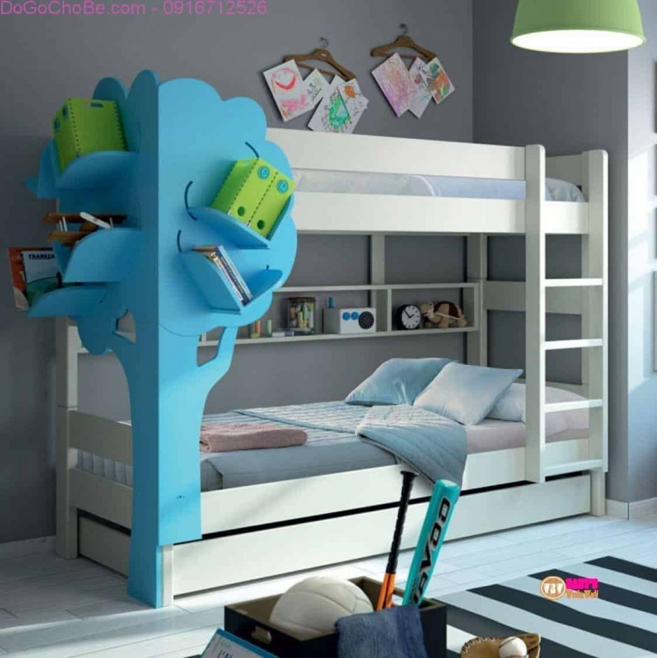 Современные двухъярусные кровати для подростков