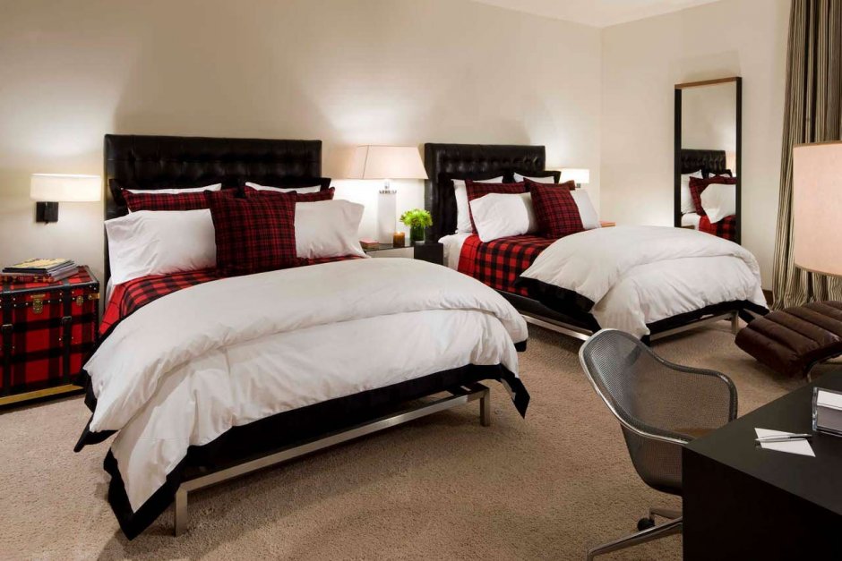 Спальные комнаты с раздельными кроватями