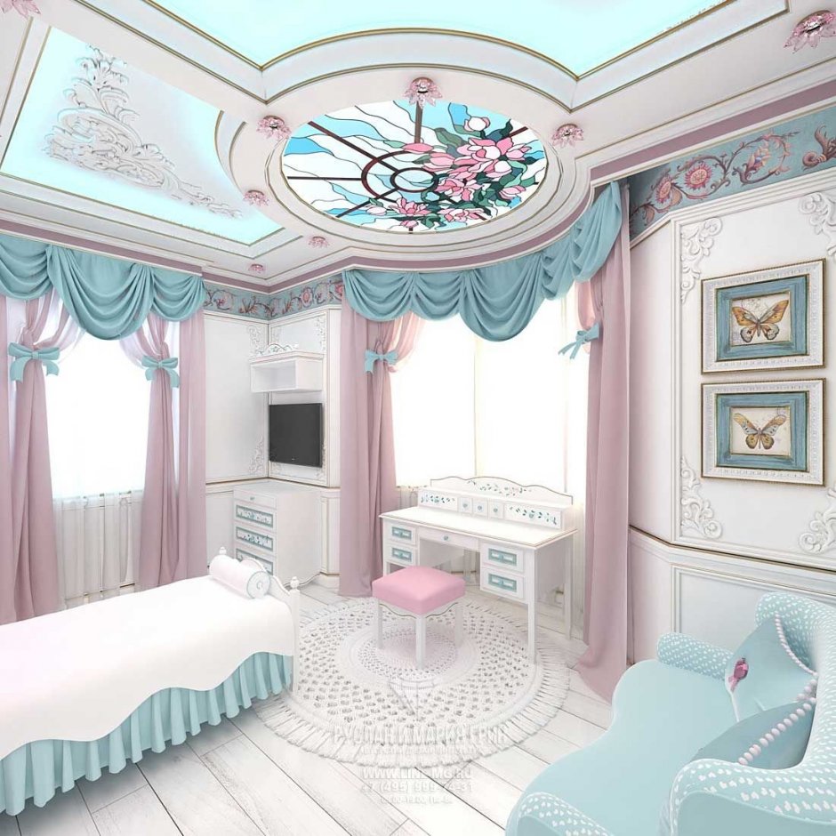 Дизайнер спальня для девочек