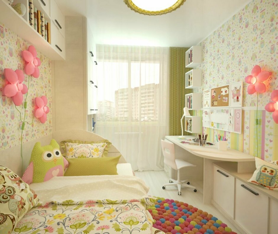Обустройство детской комнаты для девочки