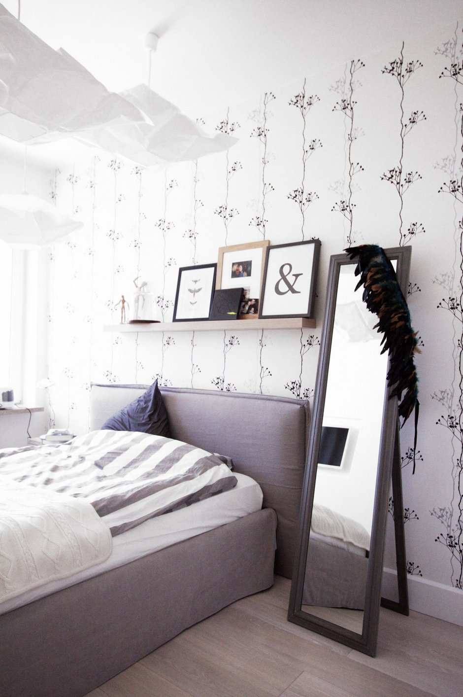 Спальня в стиле Скандинавия в квартире