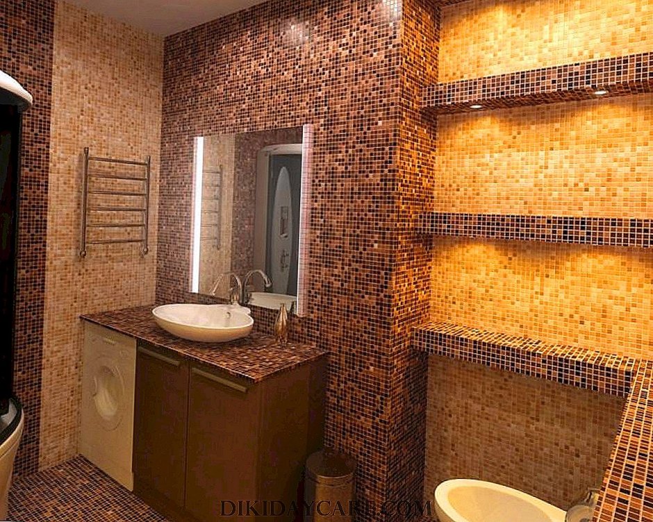 Ванные комнаты с мозаикой