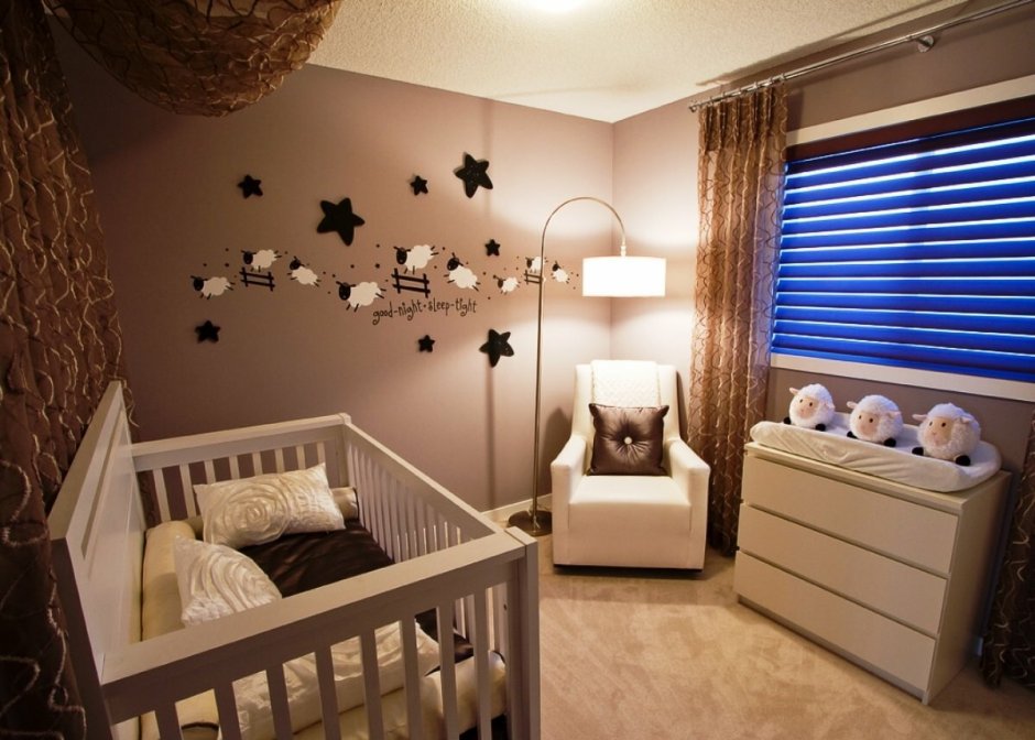Детские комнаты для новорожденных