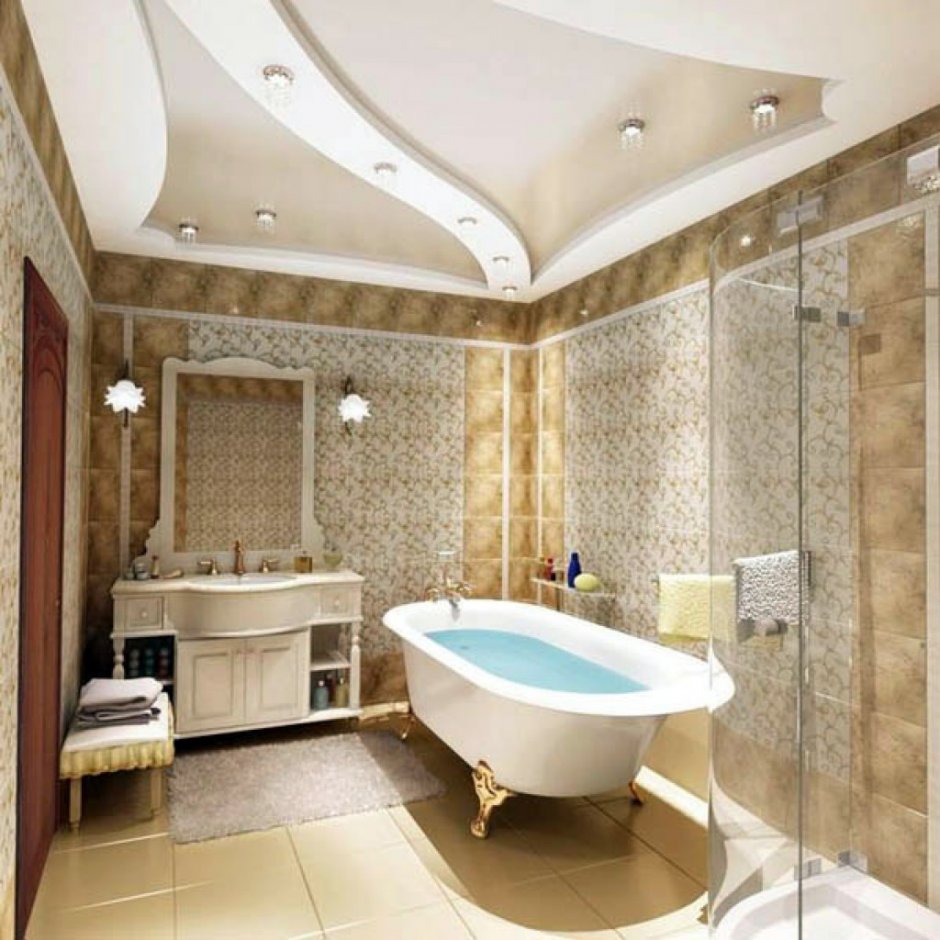 Подвесной потолок ванная