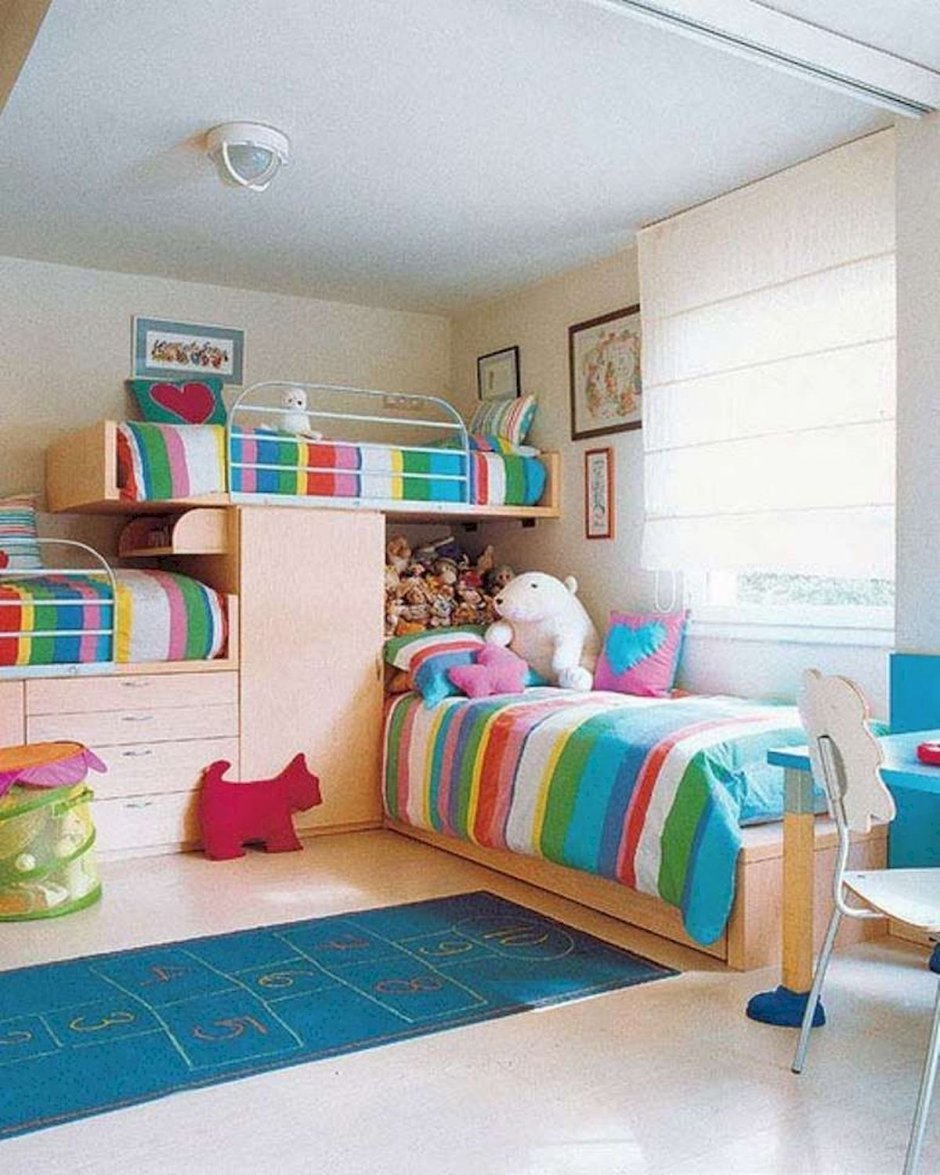 Детские спальни для разнополых детей