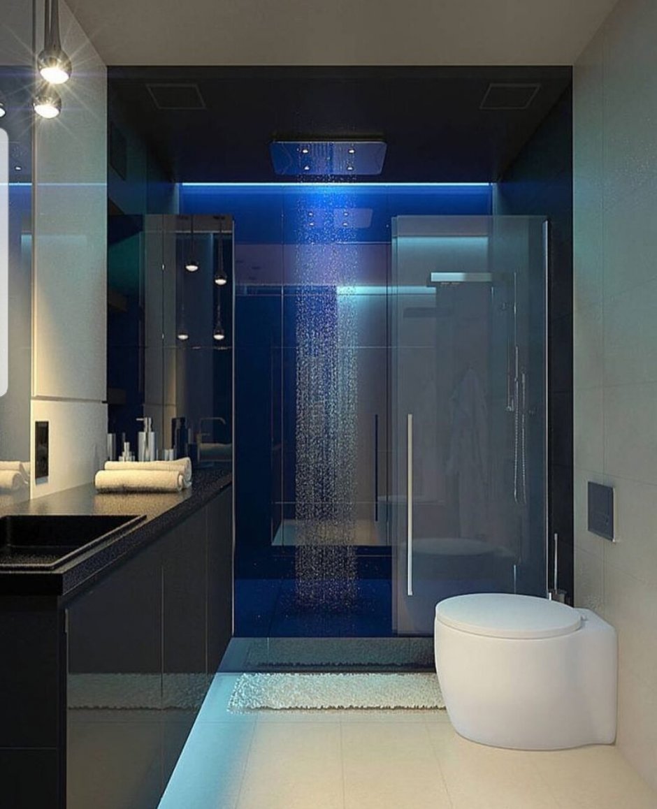 Современные Ванные комнаты с душевой