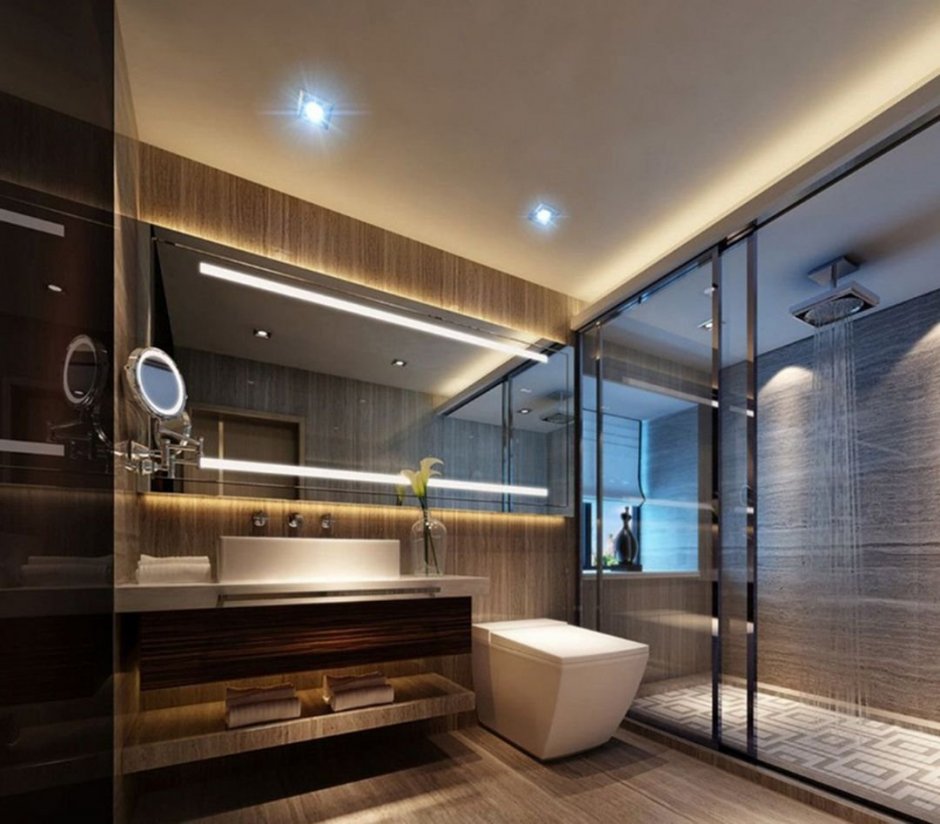 Дизайнерская ванная комната в современном стиле