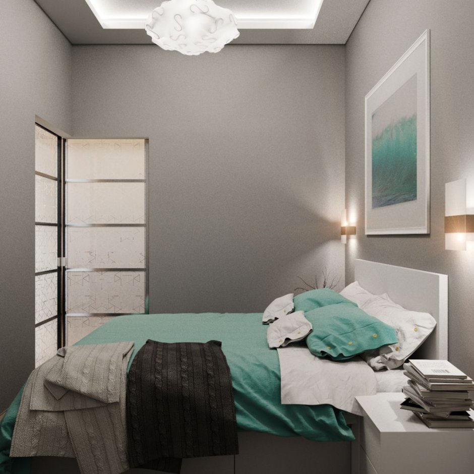 Дизайнерские решения для маленькой спальни