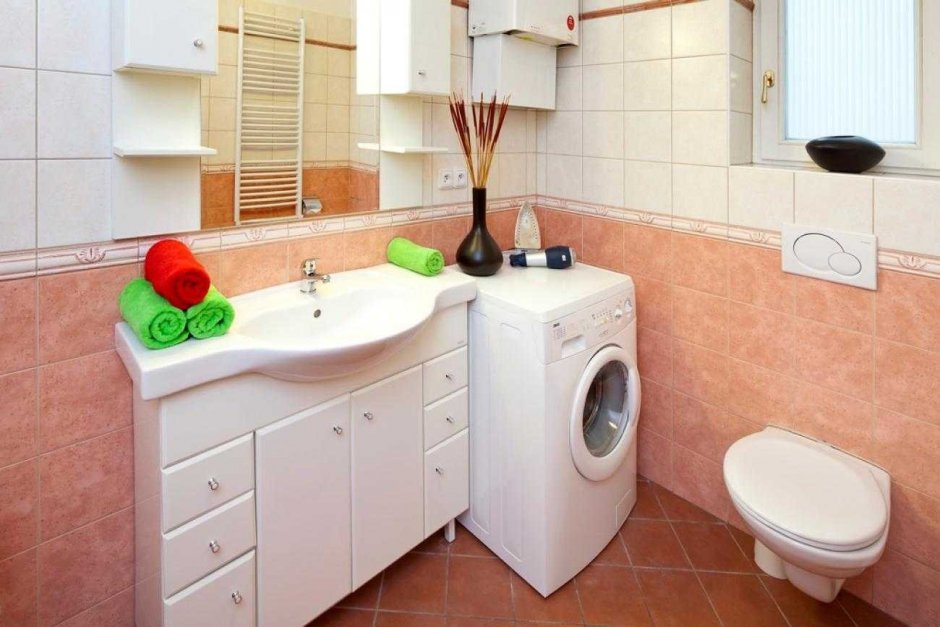 Планировка маленьких ванных комнат со стиральной машиной